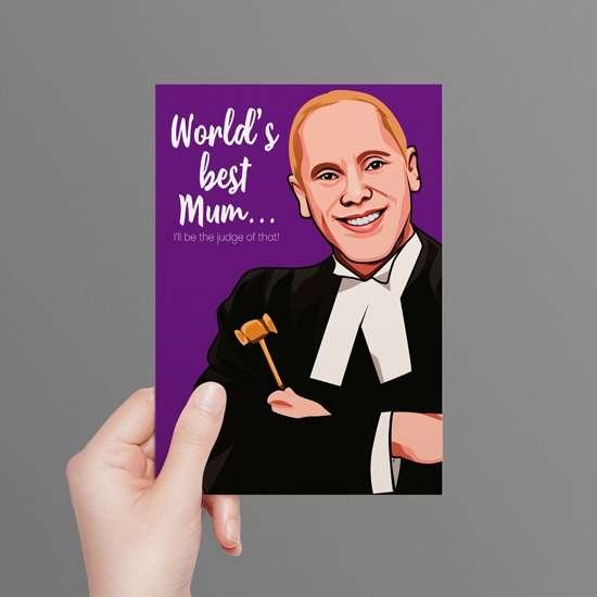 Judge Rinder Worlds Best Mum Perfect Card For Mothers Day