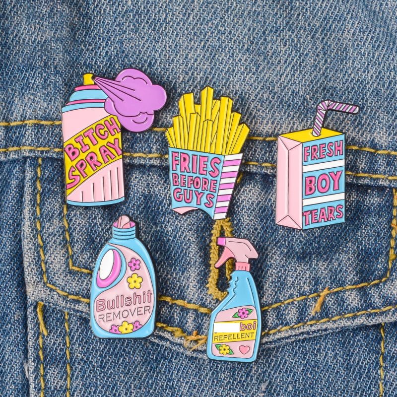 Spray Collection | Fuckboi Repellent Enamel Pin Badge - All Things Banter