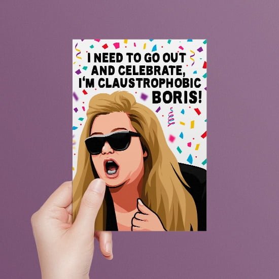 Gemma Collins Claustrophobic Birthday Card - All Things Banter