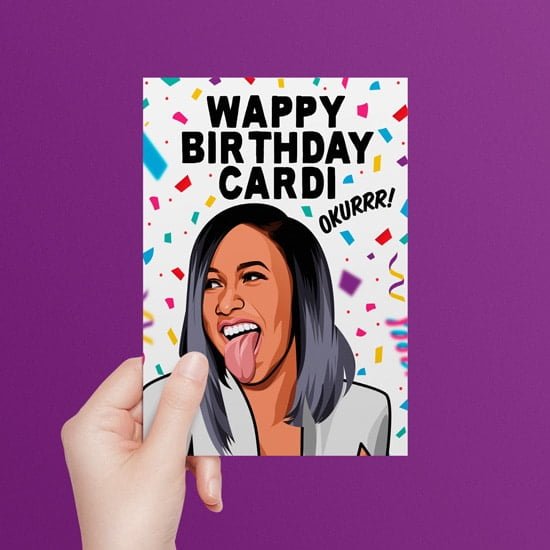 Cardi B WAP Birthday Card - All Things Banter