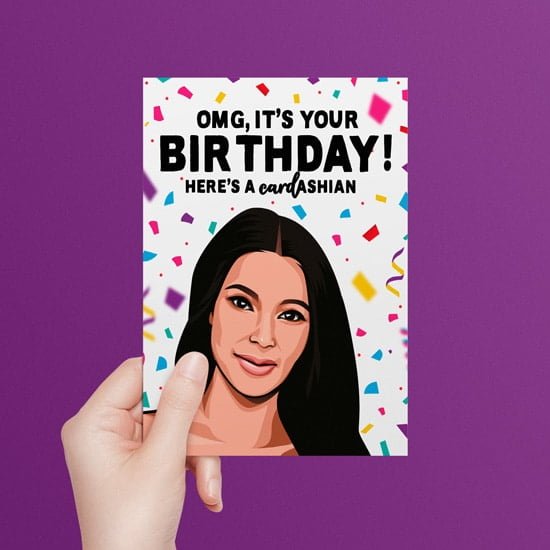 Kardashian Card Kardashian Birthday Card Kim Kardashian 