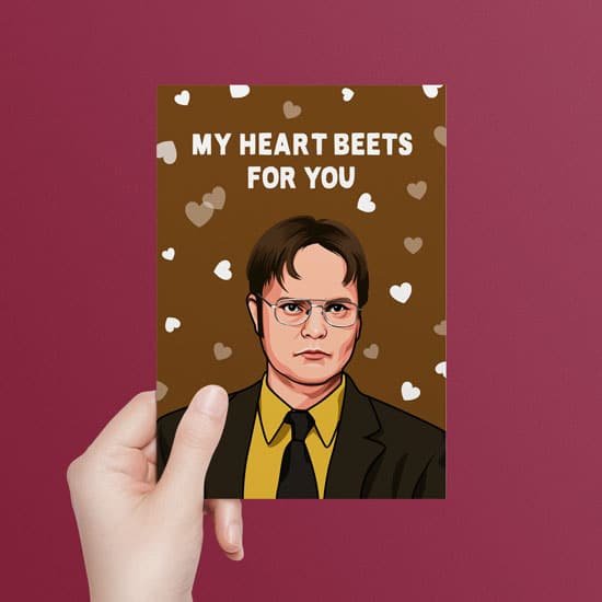 Dwight Schrute The Office Anniversary Valentines Day Card All Things Banter 