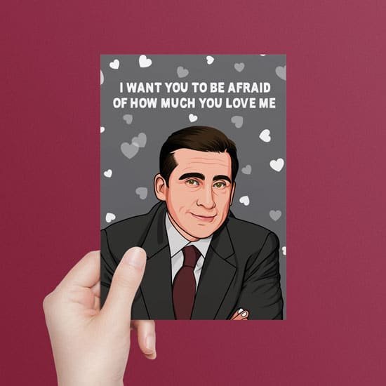 Michael Scott The Office Anniversary / Valentine's Day Card - All Things  Banter