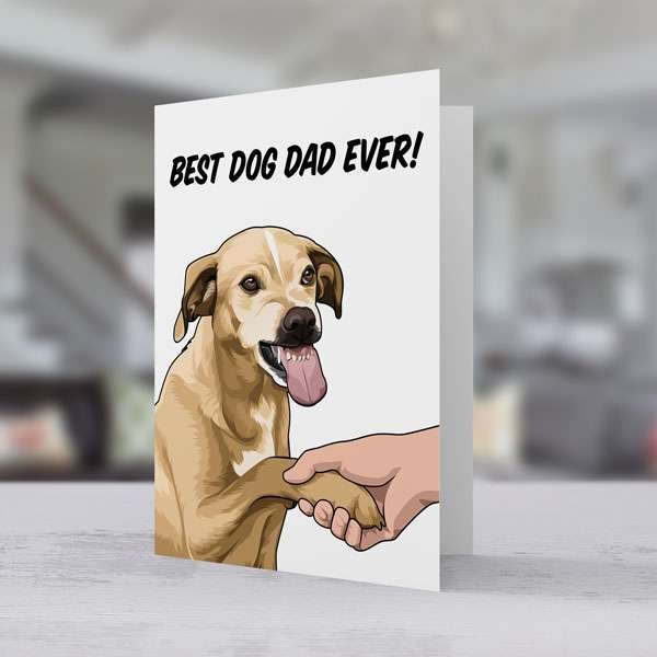 Best Dog Dad Ever! Father's Day Card - All Things Banter