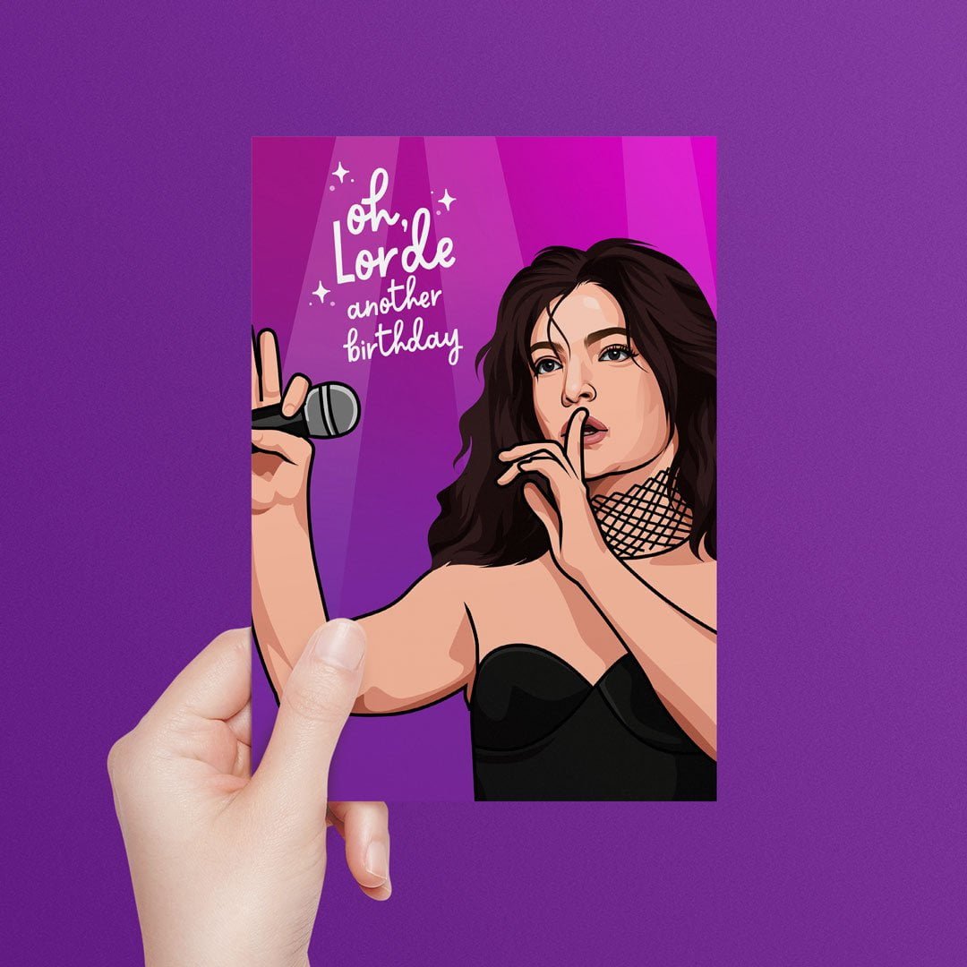 Lorde Birthday Card