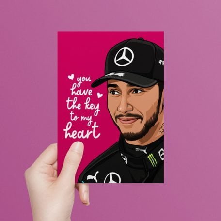 Lewis Hamilton F1 Valentine's Card | Funny Valentines Card