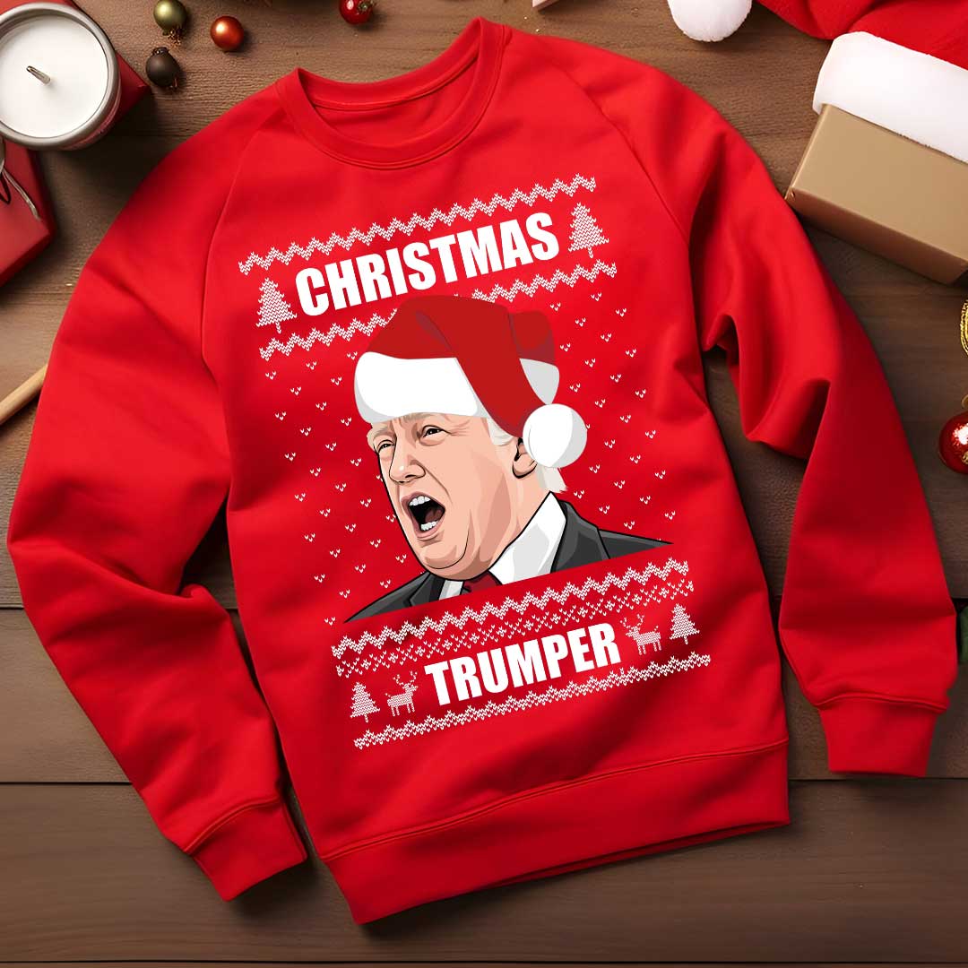 Funny Christmas Sweat Shirts Trump