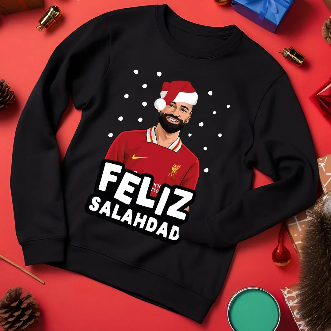 Mo Salah Liverpool FC Funny Christmas Jumper