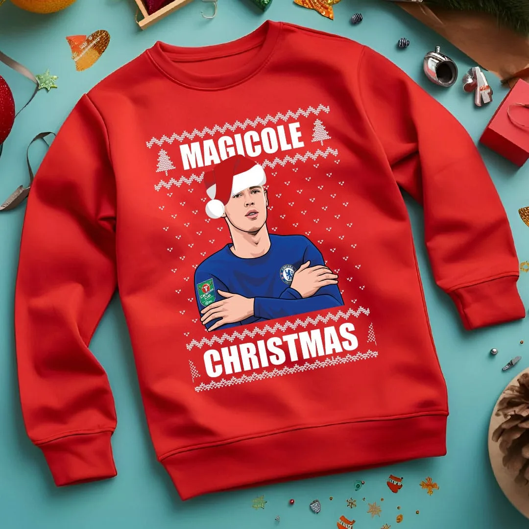 Cole Palmer Baby It's Cold Outside Chelsea FC Funny Christmas Jumper