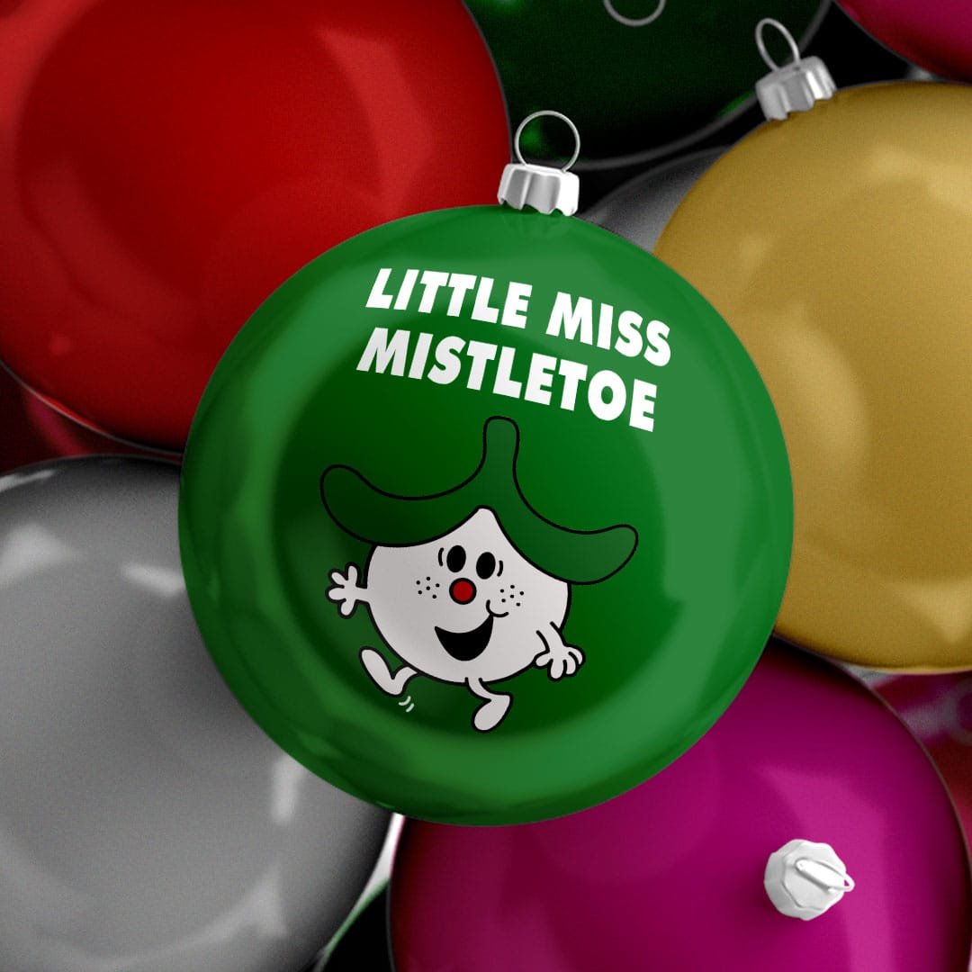 Little Miss Mistletoe Funny Christmas Bauble